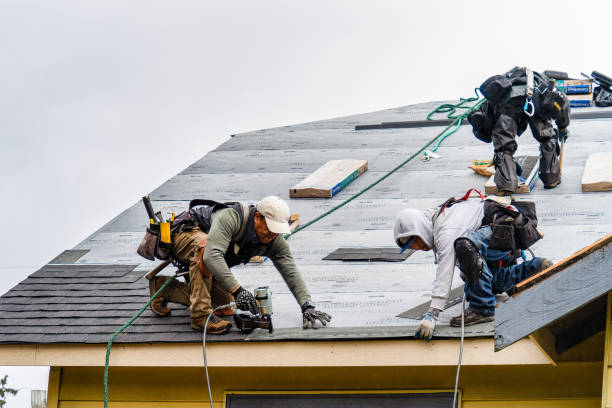 Professional Metal Roofing technician working in Deanville, TX